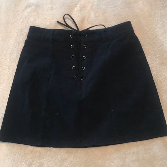 Forever 21 Dresses & Skirts - Soft Black Lace Up Skirt